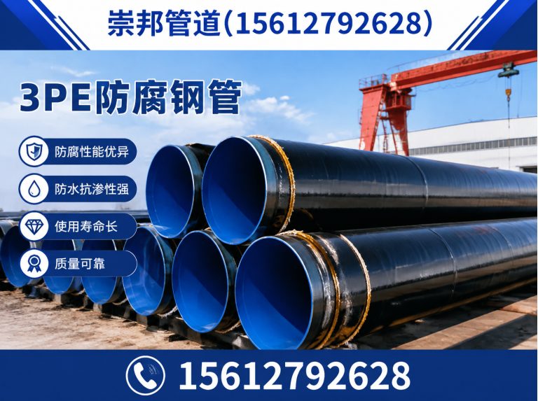 盐山县3PE防腐钢管展示图